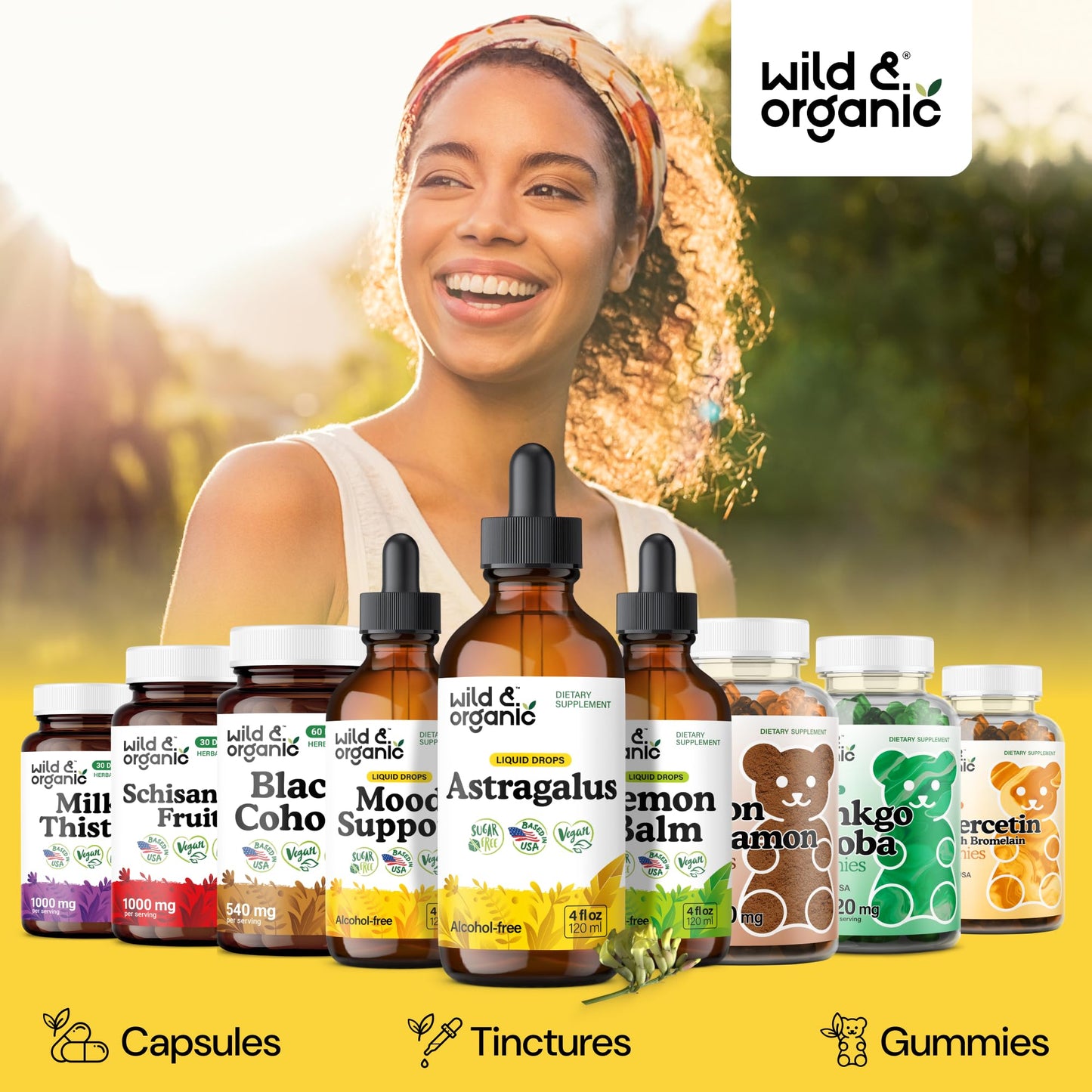 Premium organic astragalus root adaptogen tincture for respiratory health