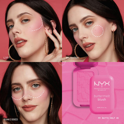 Infused triple butter formula pink makeup blush