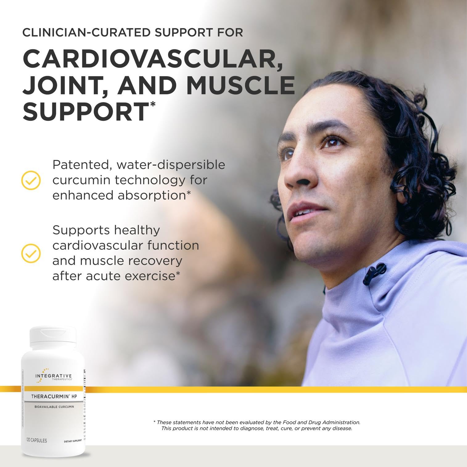 Integrative Therapeutics Theracurmin HP supplement bottle side view