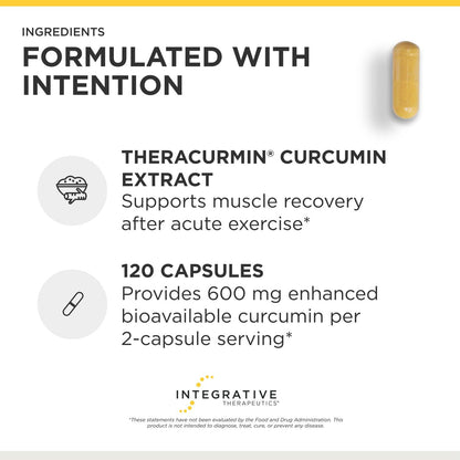 Integrative Therapeutics Theracurmin HP capsules nutritional information label