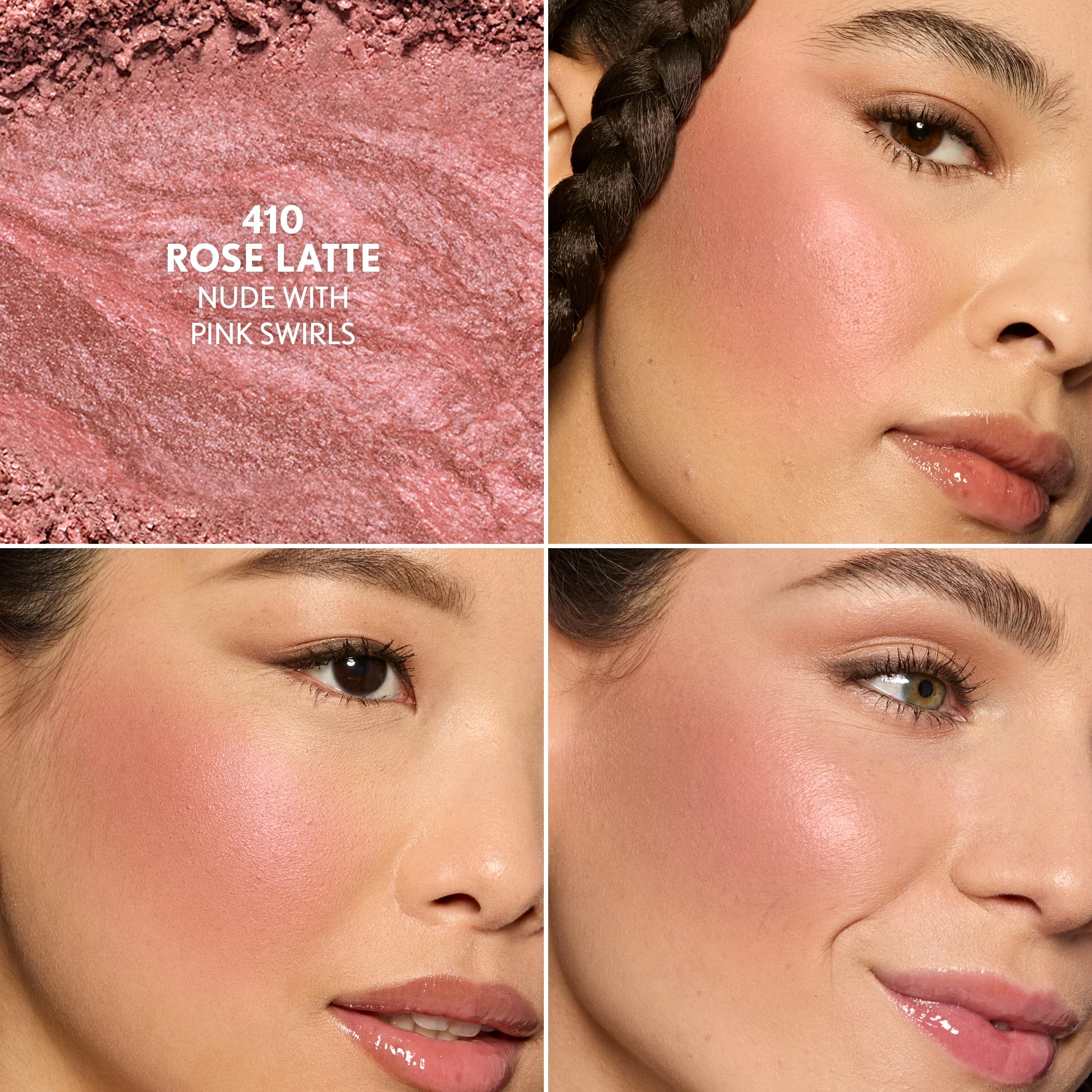 Covergirl TruBlend Skin Enhancer Baked Luminous Blush open compact showing powder swirl