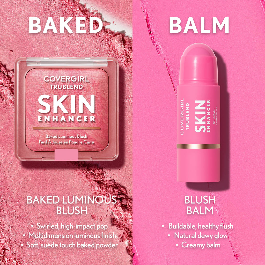 Covergirl TruBlend Skin Enhancer Baked Luminous Blush lifestyle packaging view