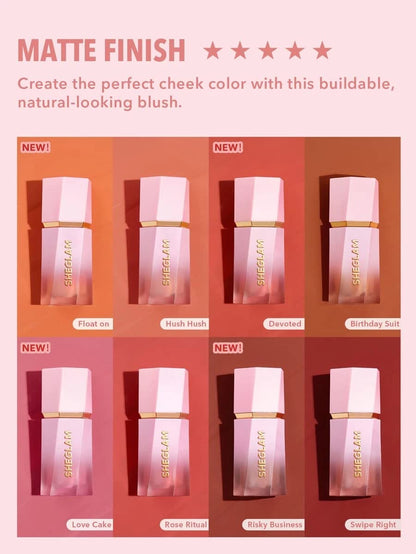 SHEGLAM imported gel cream blush bottle with cap open