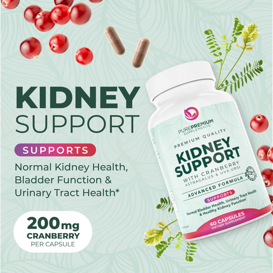 PurePremium Kidney Support supplement 21-in-1 complex ingredient facts