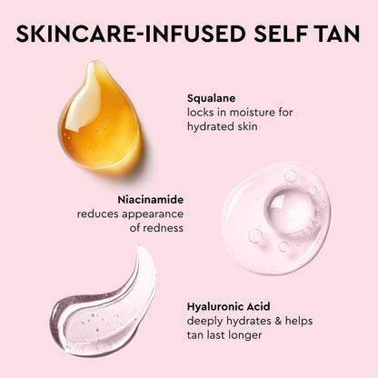 Tanologist instant face bronzer being squeezed from the tube to demonstrate liquid cream texture.