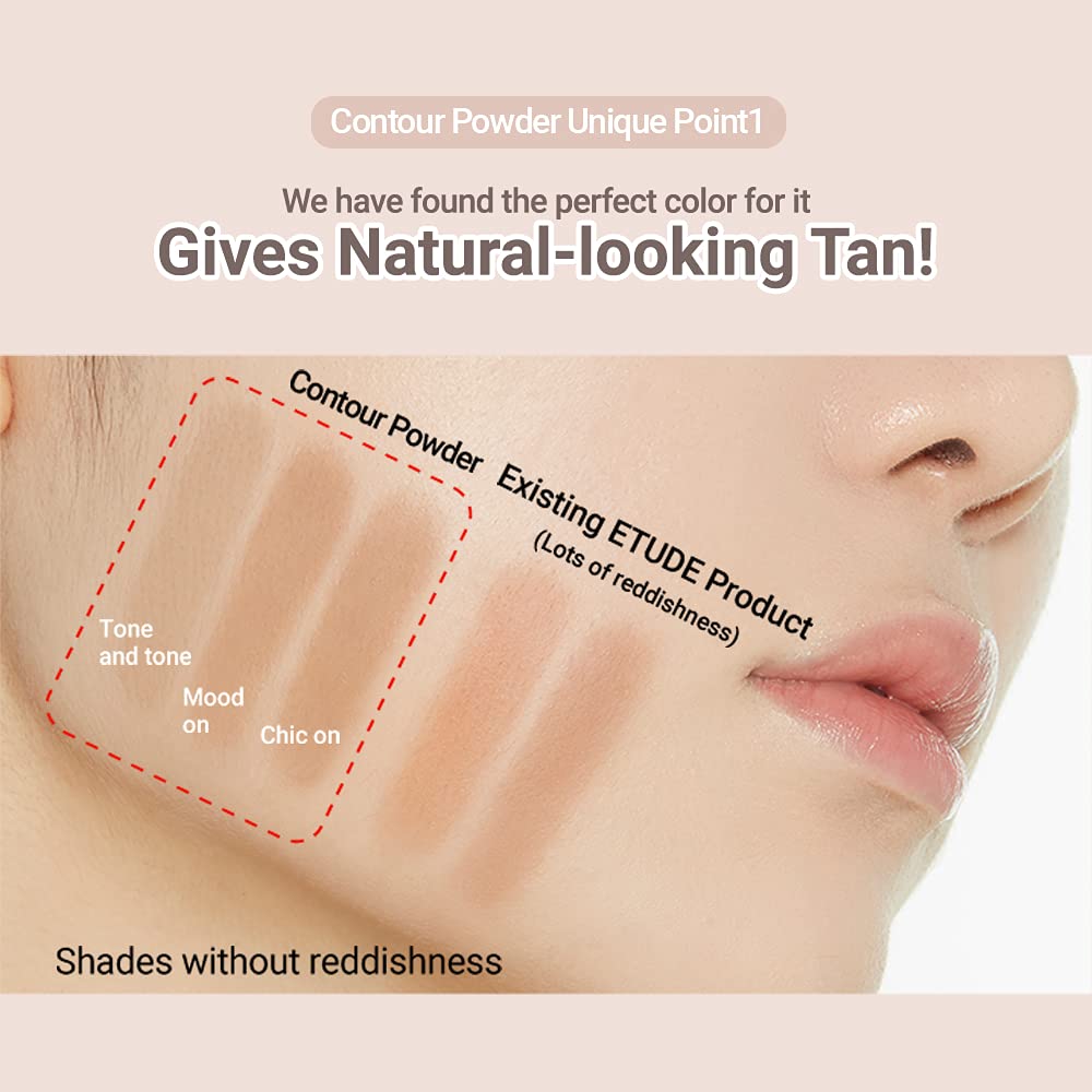 Close up of the smooth velvety texture of ETUDE Creator face bronzer powder