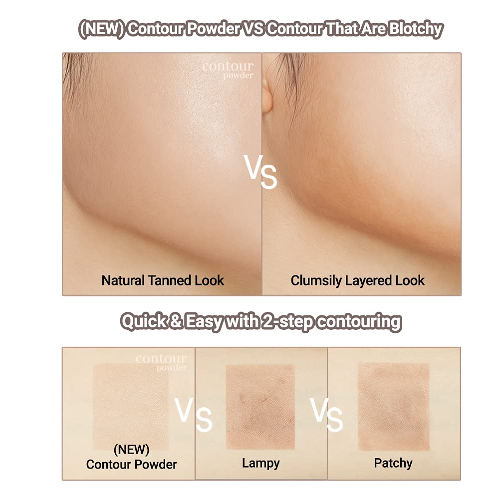 Authentic imported ETUDE face sculpting powder palette on a neutral background
