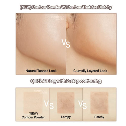 Authentic imported ETUDE face sculpting powder palette on a neutral background