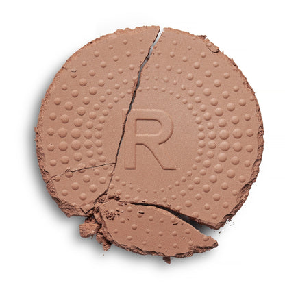 Makeup Revolution matte finish bronzing powder open pan texture shot