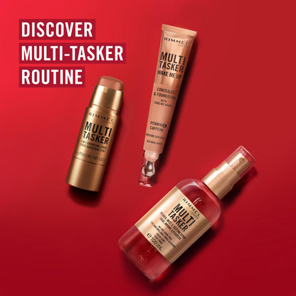Packaging details and product dimensions of the Rimmel London Multi Tasker 4.5 grams face stick.