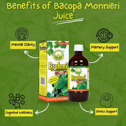 Basic Ayurveda natural brain supplement bottle for memory and concentration