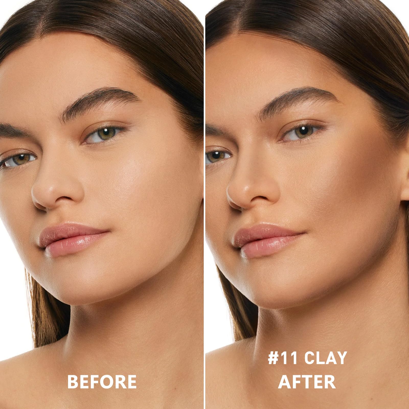 Focallure matte bronzer stick showing the creamy texture and packaging cap removed.