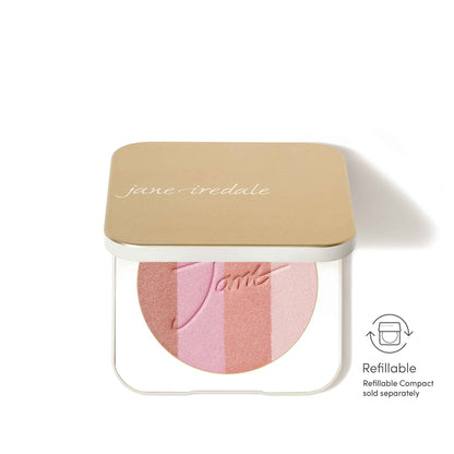Jane Iredale 4-shade luminous face highlighter and bronzer powder pan