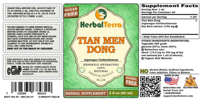 HerbalTerra Asparagus Cochinchinensis alcohol free tincture twin pack packaging details