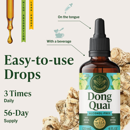 Side view of HERBAMAMA menopause and PMS relief liquid drops
