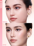 Open packaging of the SHEGLAM 2-In-1 face sculpting and brightening palette.