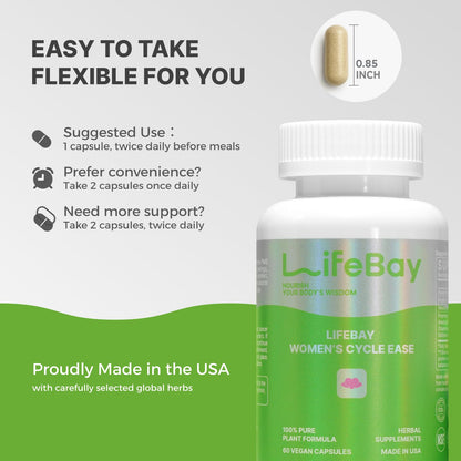 LifeBay traditional Chinese herbal wisdom dietary supplement directions panel
