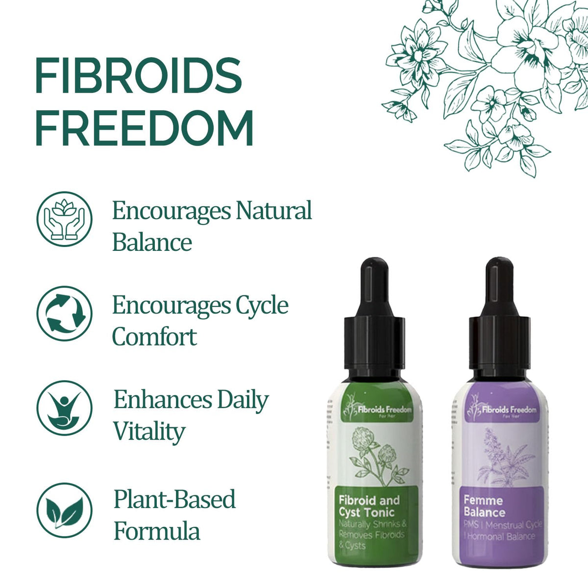 Saffa Supplements uterine wellness liquid drops showing packaging ingredients list.