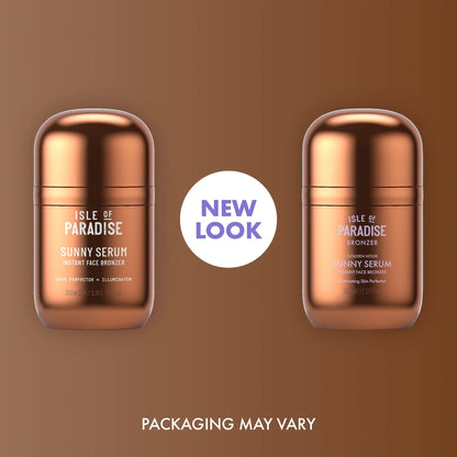 Isle of Paradise Golden Hour illuminating bronzing drops being mixed with moisturizer