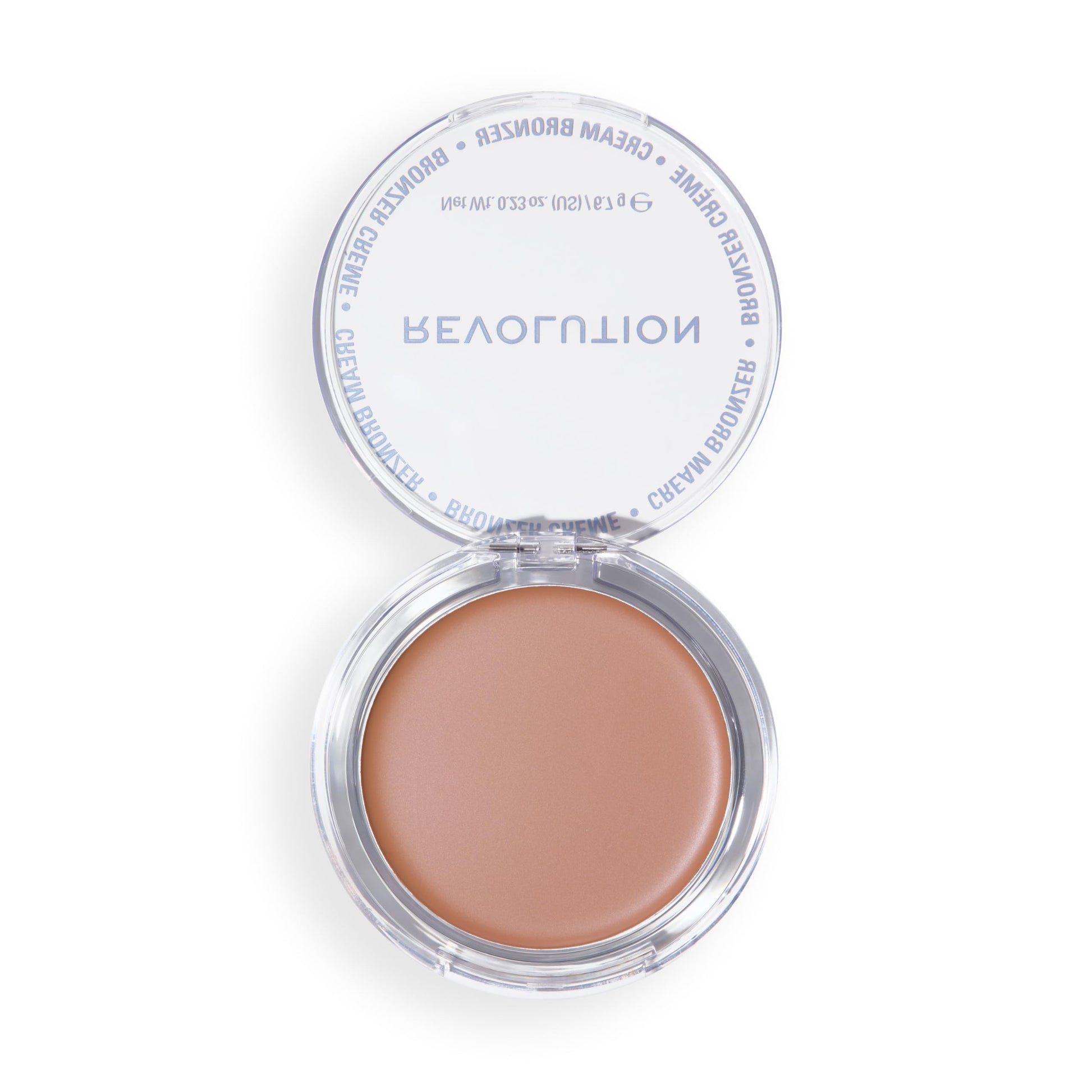Close up of the creamy texture of the Makeup Revolution Light contour cream
