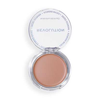 Close up of the creamy texture of the Makeup Revolution Light contour cream