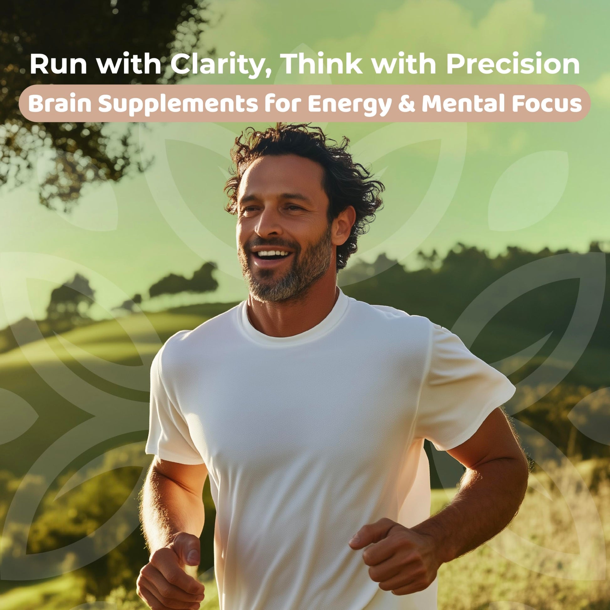 Back label of CogniCharge brain support formula detailing nootropic ingredients like Bacopa Monnieri.