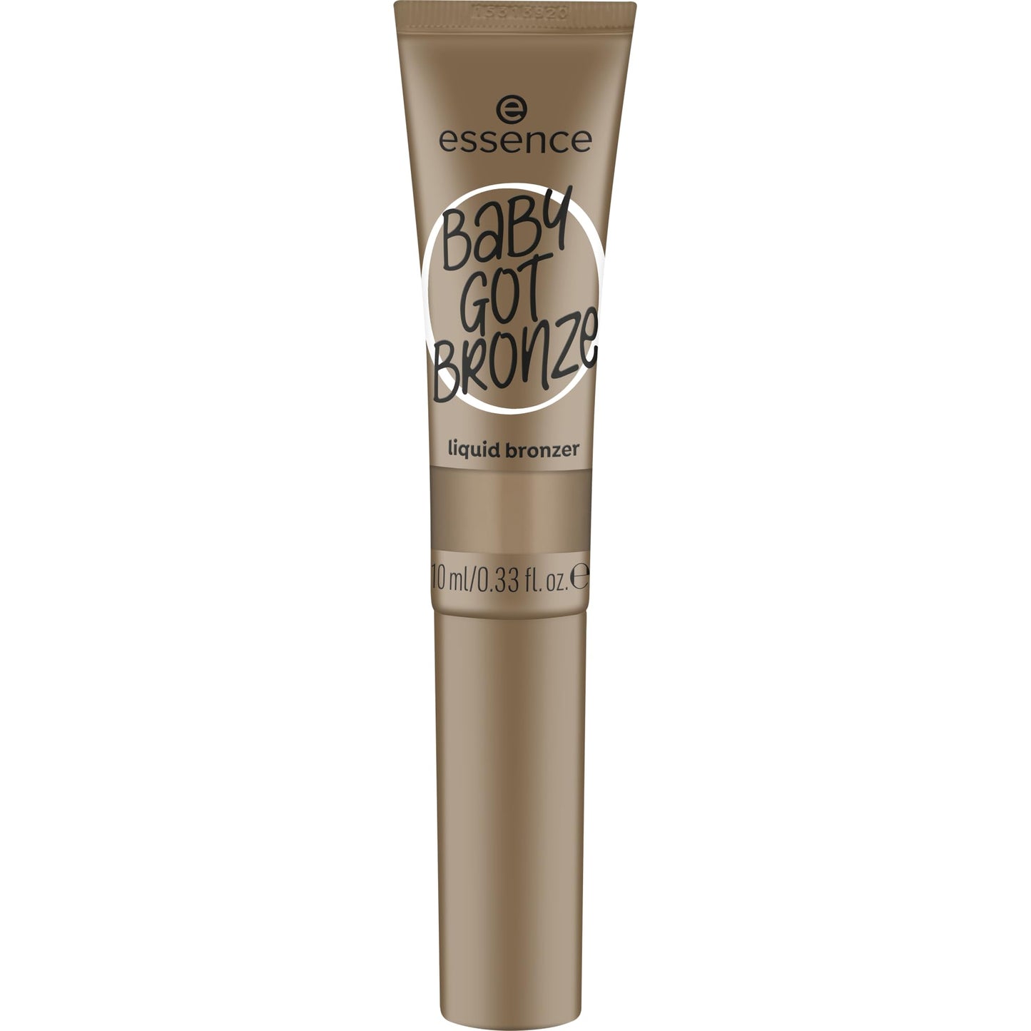 Essence Baby Got Bronze Liquid Bronzer in shade 10 Sweet Shadows showing the built-in sponge tip applicator.