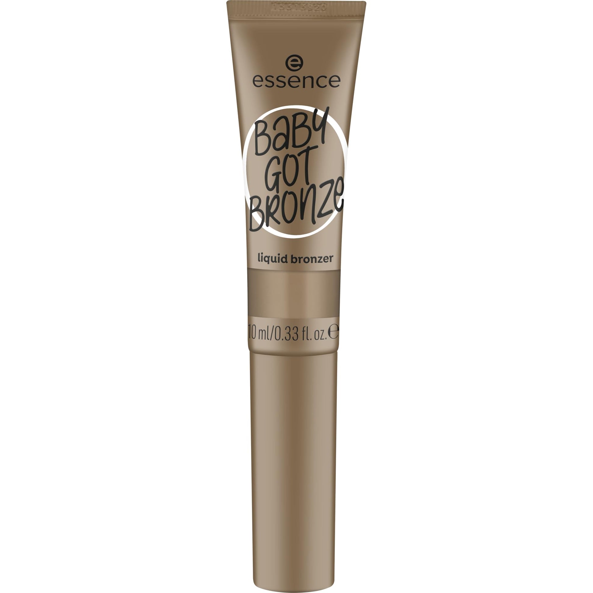 Essence Baby Got Bronze Liquid Bronzer in shade 10 Sweet Shadows showing the built-in sponge tip applicator.