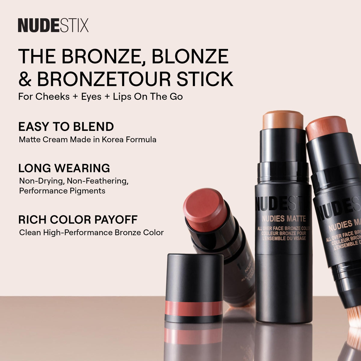 Nudestix Sunkissed makeup stick packaging tin