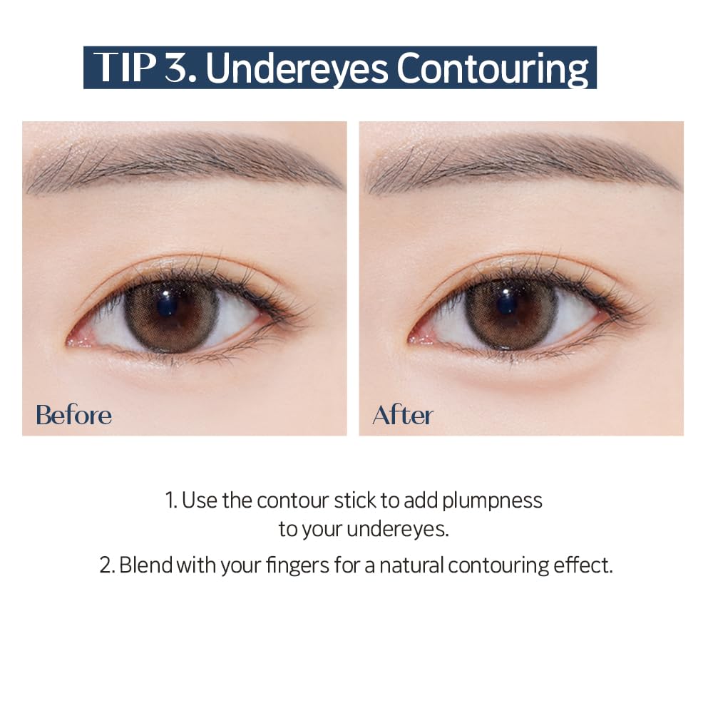 Hydrating face contouring stick with vitamin E and jojoba esters
