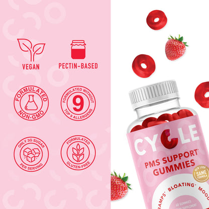 Authentic USA imported SMNutrition hormone balance gummies side packaging details
