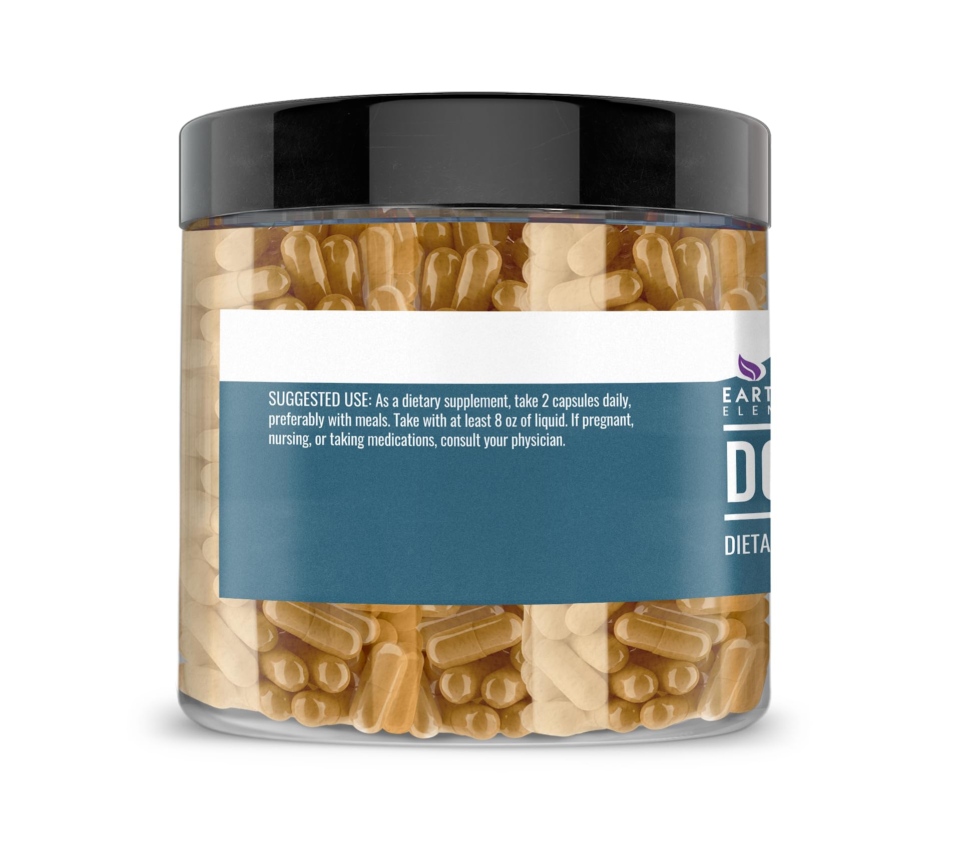 Pure undiluted Dong Quai root extract capsules from Earthborn Elements for natural hormonal support