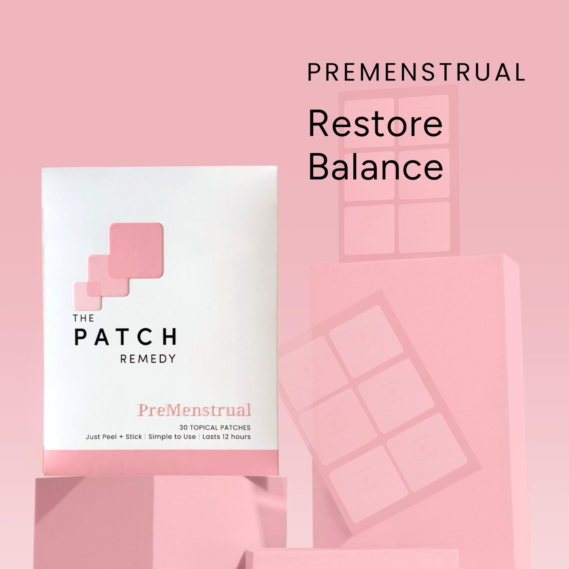 Chasteberry and magnesium glycinate period patches for women