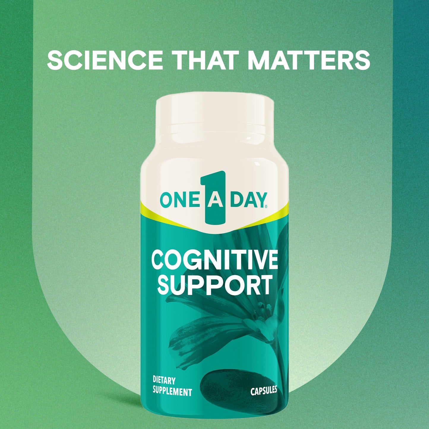 Adult daily brain health supplement bottle by One A Day for mental performance