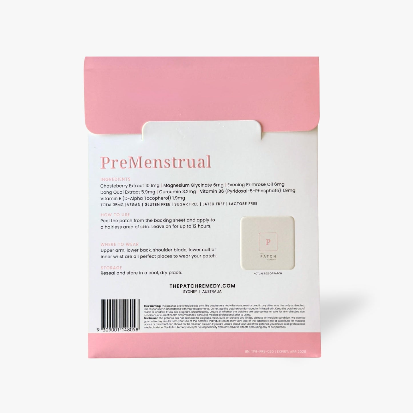Authentic USA imported premenstrual patch remedy for Indian consumers