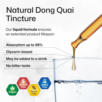 Alcohol free and sugar free herbal drops for hot flashes relief