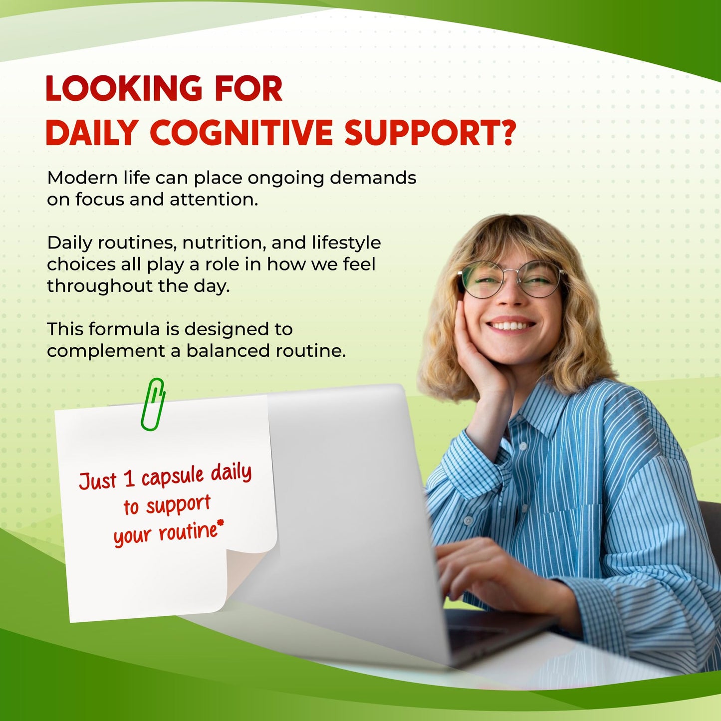 Side view of PEAKPURY nootropic supplement bottle showing the comprehensive 13 ingredient formula facts panel