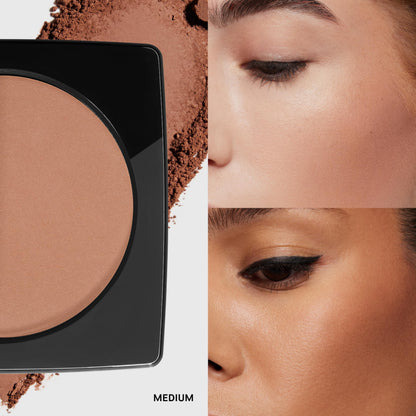 Bobbi Brown skin warming matte bronzer powder compact open