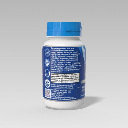 One Planet Nutrition Nano Bacopa 120 veggie capsules authentic imported supplement packaging