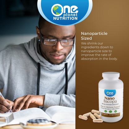 One Planet Nutrition Brahmi extract for memory and focus clear details