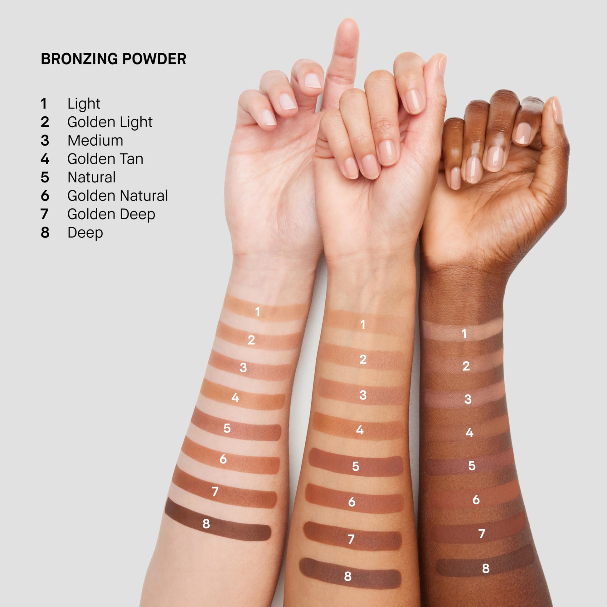 Imported Bobbi Brown matte bronzer packaging base showing ingredients