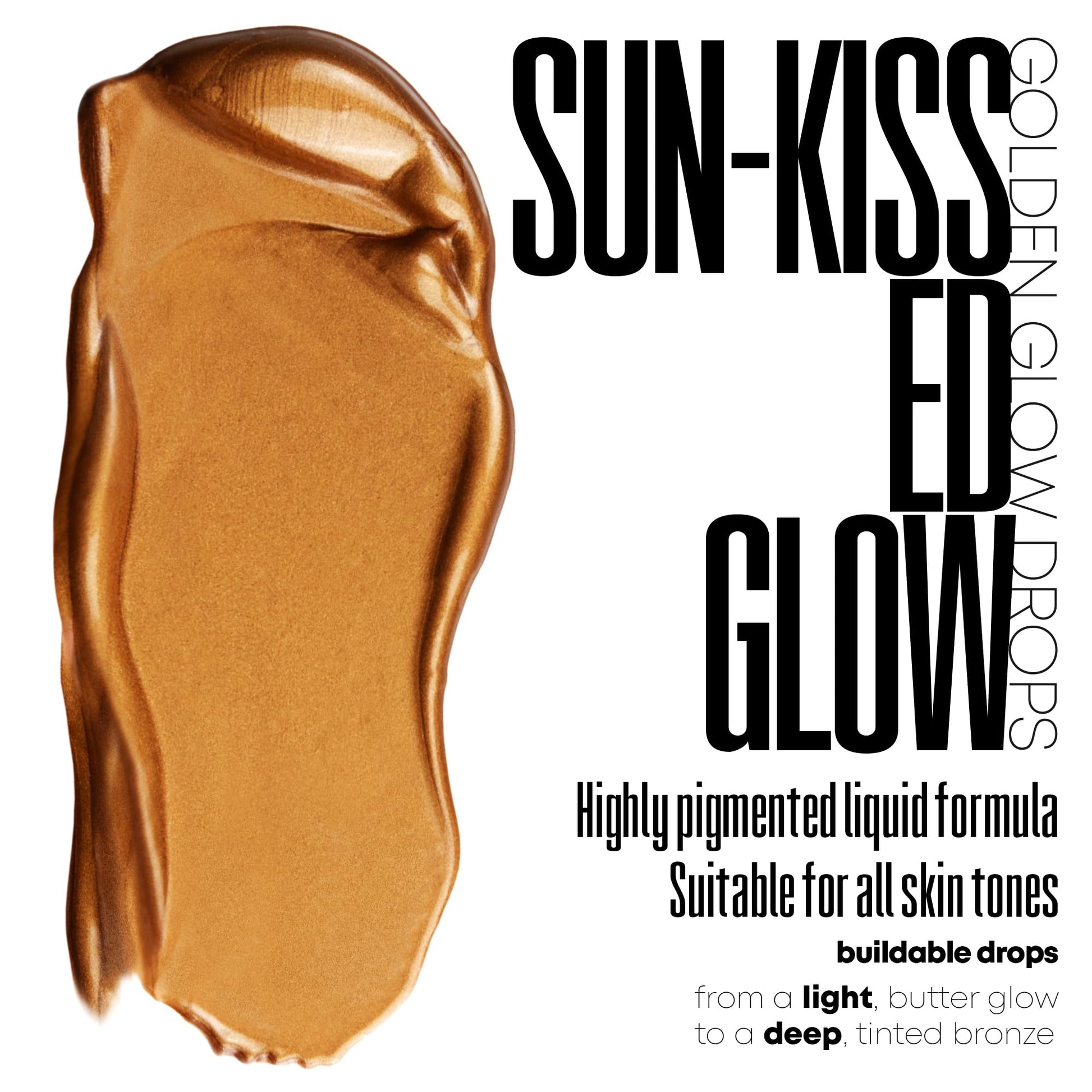 W7 Golden Glow Drops application on cheekbones for a flawless highlighted look