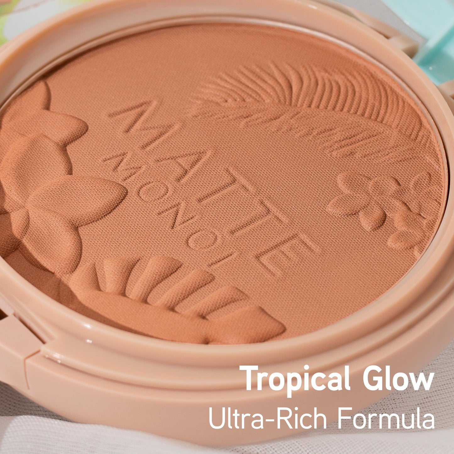 Too Faced Sun Bunny Radiant Duo Bronzer open compact displaying lighter and darker shades