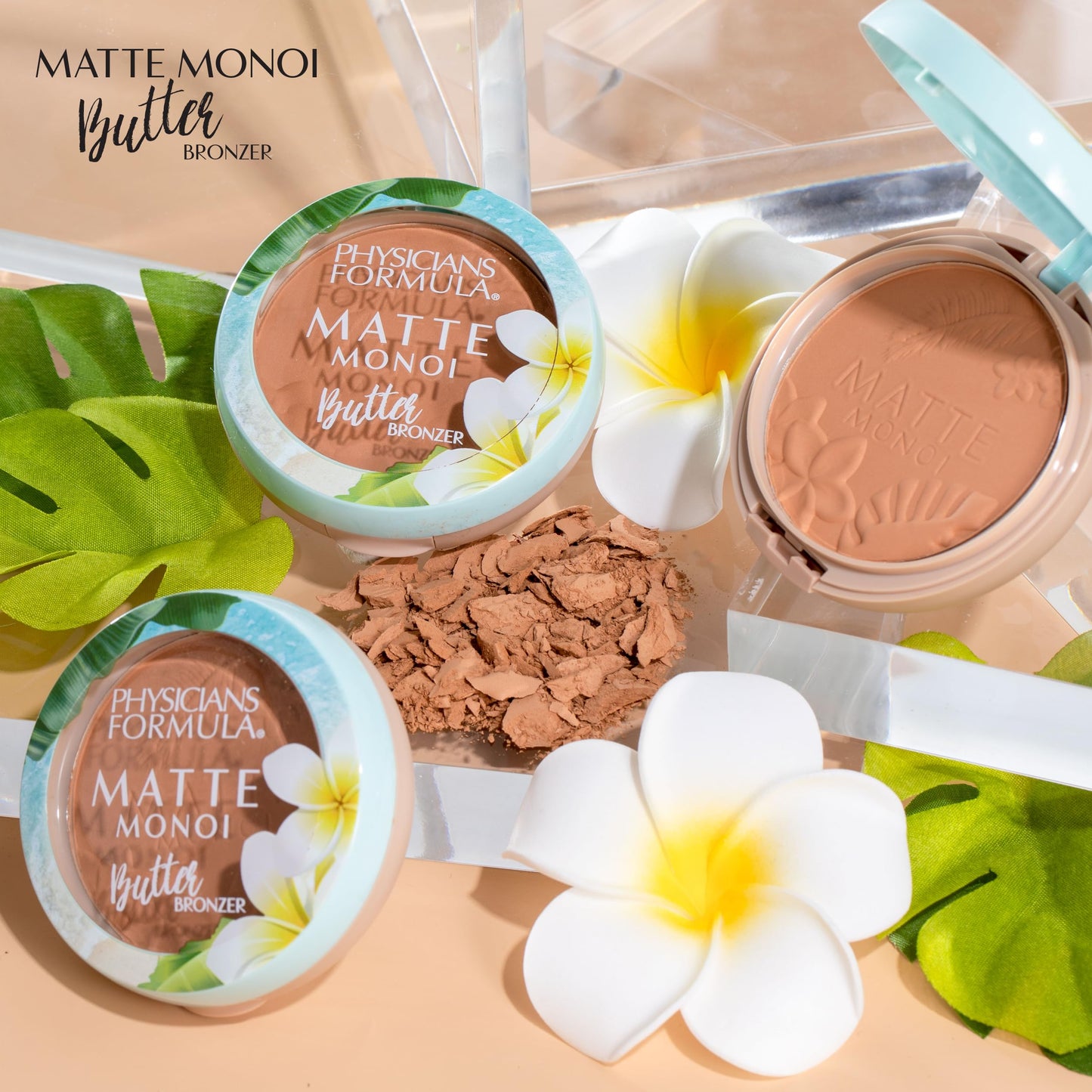 Too Faced Sun Bunny dual shade powder bronzer being applied with a makeup brush