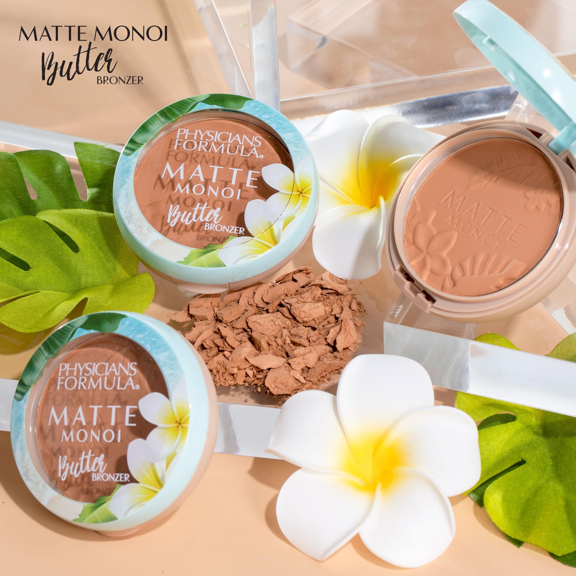Too Faced Sun Bunny dual shade powder bronzer being applied with a makeup brush
