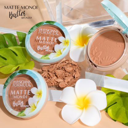 Too Faced Sun Bunny dual shade powder bronzer being applied with a makeup brush