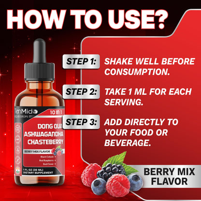 Authentic imported Tenmido dietary supplement bottle showing safety guidelines and directions
