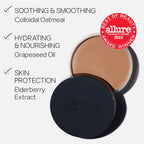 Saie Sun Melt Cream Bronzer open compact showing medium bronze shade
