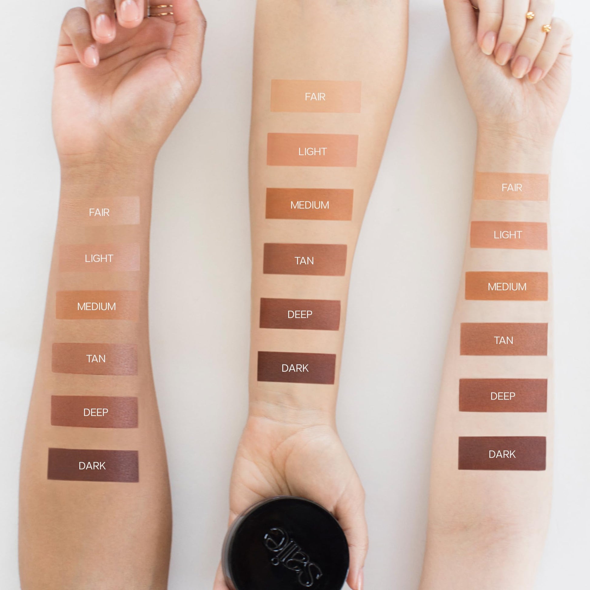 Saie effortless sculpting cream bronzer open lid view showing product