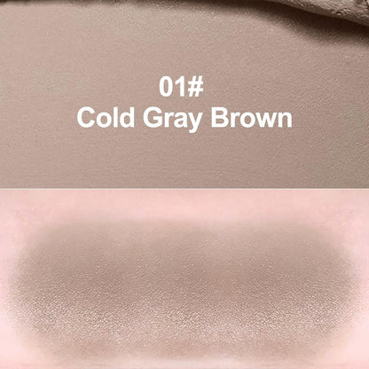 Side profile of Erinde matte grey brown contour stick highlighting the large capacity 9g packaging.